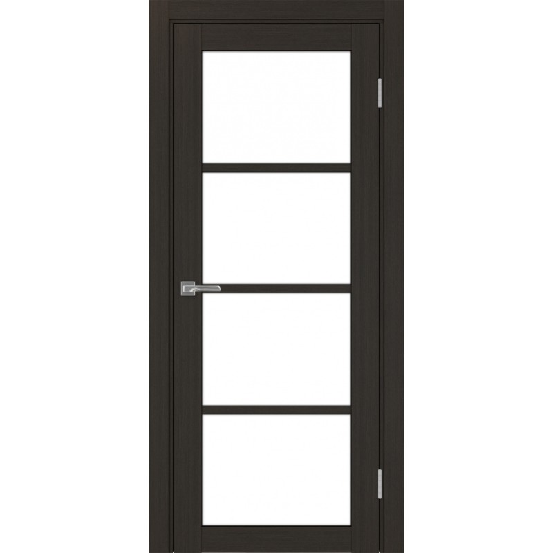 Межкомнатная дверь Турин 540.2222, цвет венге FL, заполнение LACбелый, размер 200*80 см.