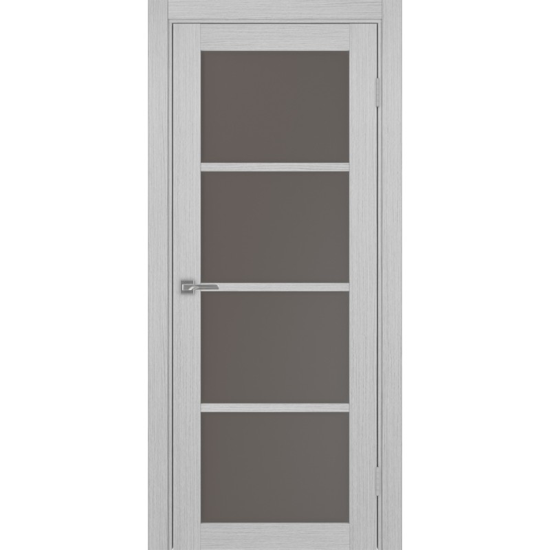 Межкомнатная дверь Турин 540.2222, цвет дуб серый FL, заполнение Бронза матовое, размер 200*80 см.
