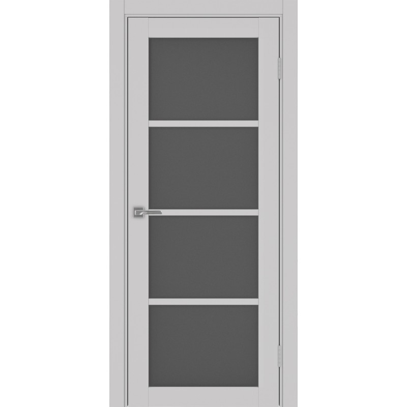 Межкомнатная дверь Турин 540.2222, цвет пепельный, заполнение Графит матовое, размер 200*80 см.