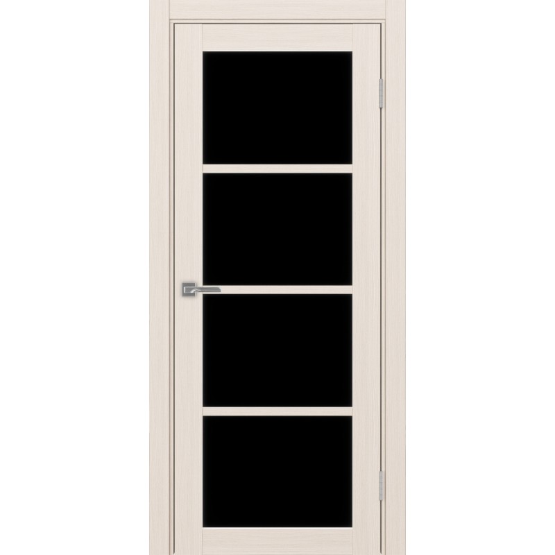 Межкомнатная дверь Турин 540.2222, цвет ясень перламутровый, заполнение LACчерный, размер 200*80 см.