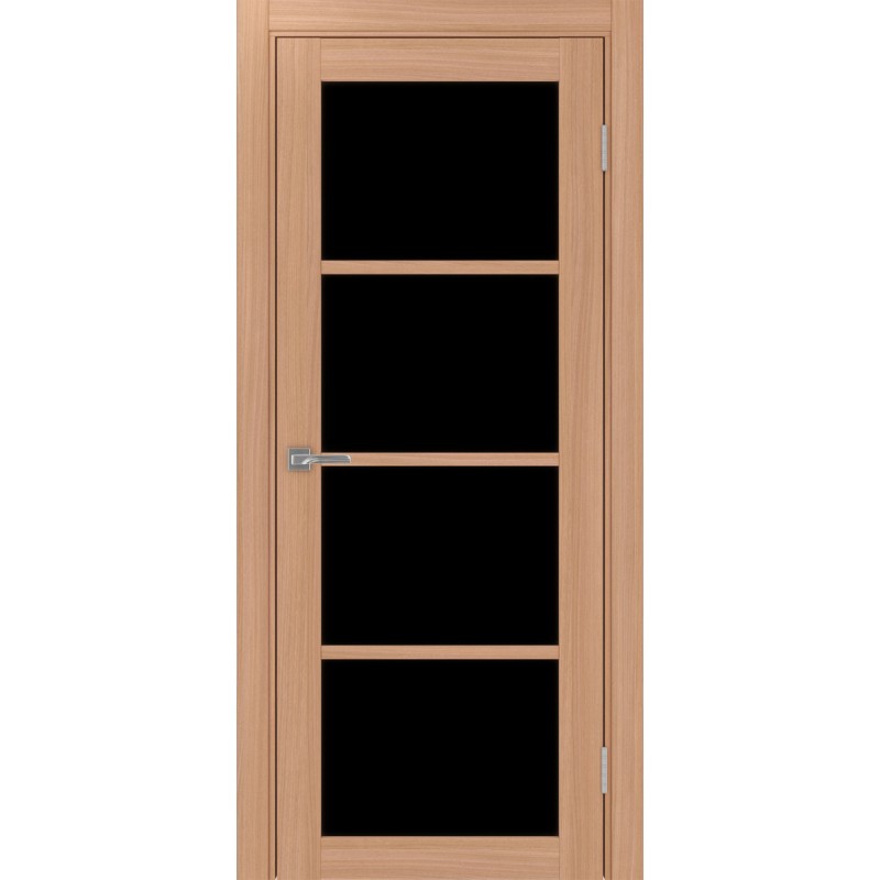 Межкомнатная дверь Турин 540.2222, цвет ясень тёмный, заполнение LACчерный, размер 200*80 см.