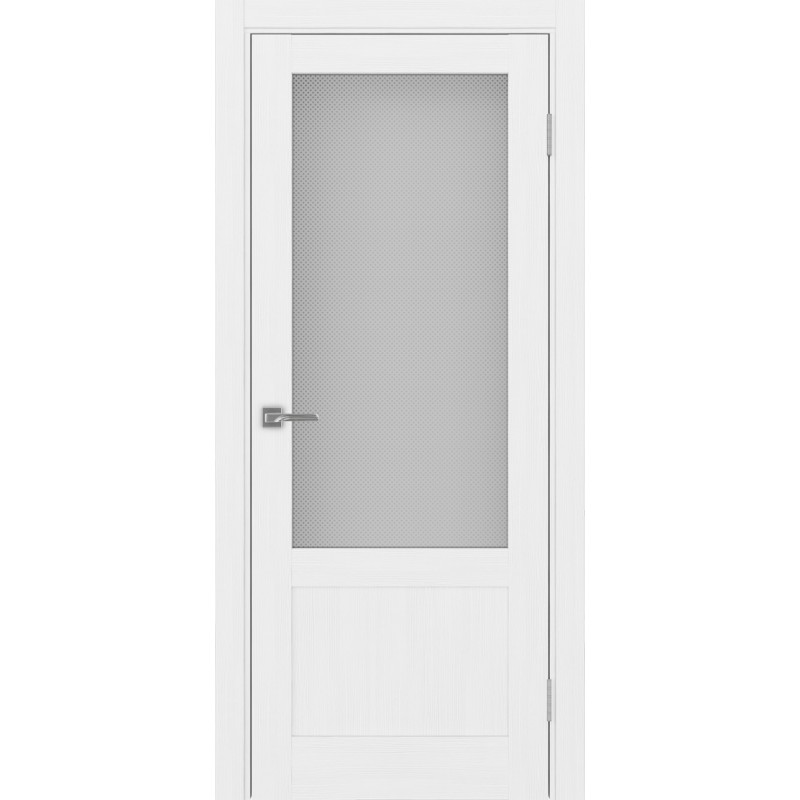 Межкомнатная дверь Турин 540ПФ.21, цвет белый лёд, заполнение Пунта бесцветное, размер 200*80 см.