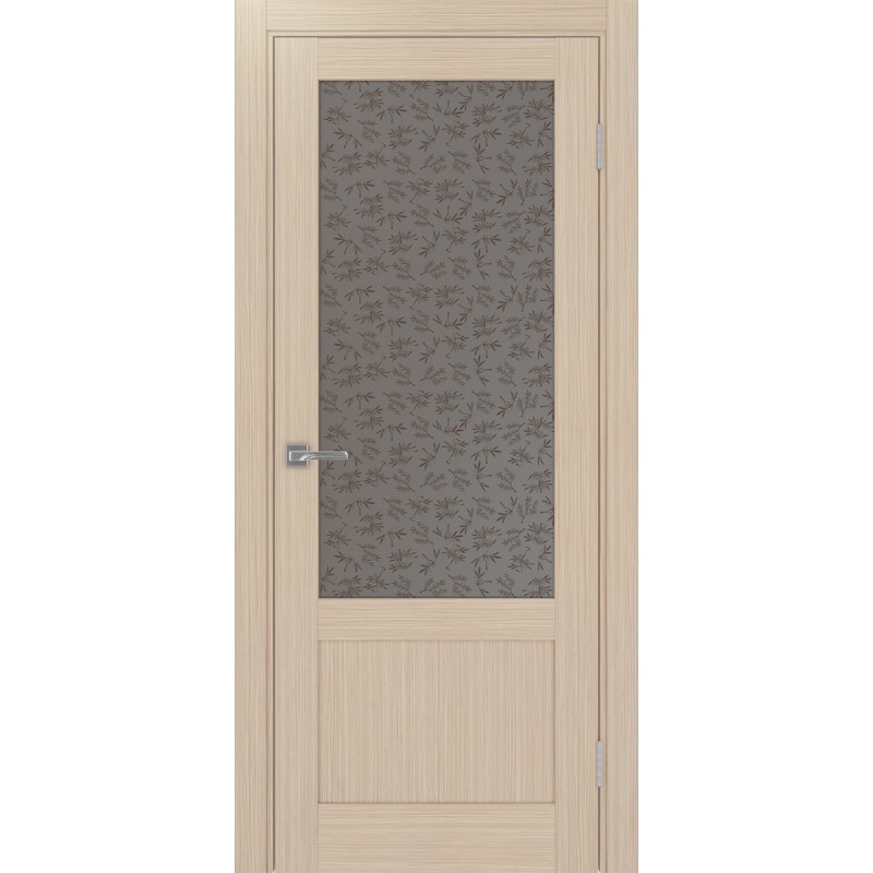 Межкомнатная дверь Турин 540ПФ.21, цвет дуб беленый FL, заполнение Дали бронзовое, размер 200*80 см.