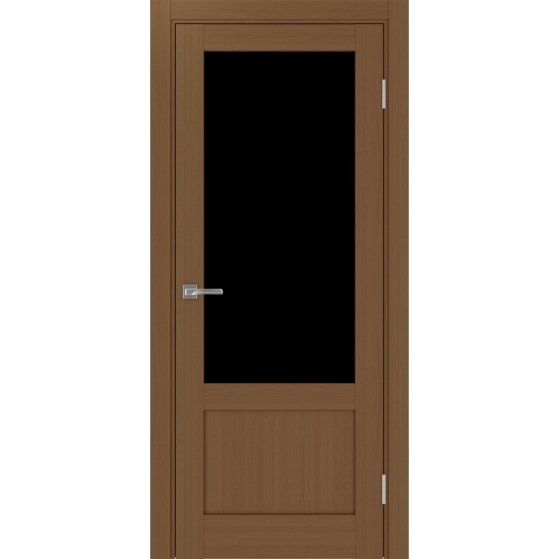 Межкомнатная дверь Турин 540ПФ.21, цвет орех NL, заполнение LACчерный, размер 200*80 см.