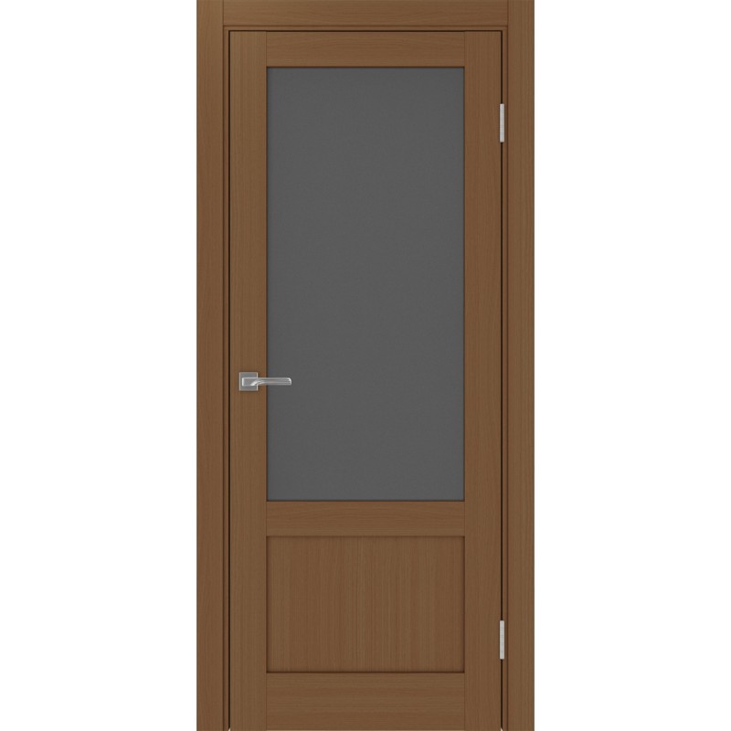 Межкомнатная дверь Турин 540ПФ.21, цвет орех NL, заполнение Графит матовое, размер 200*80 см.