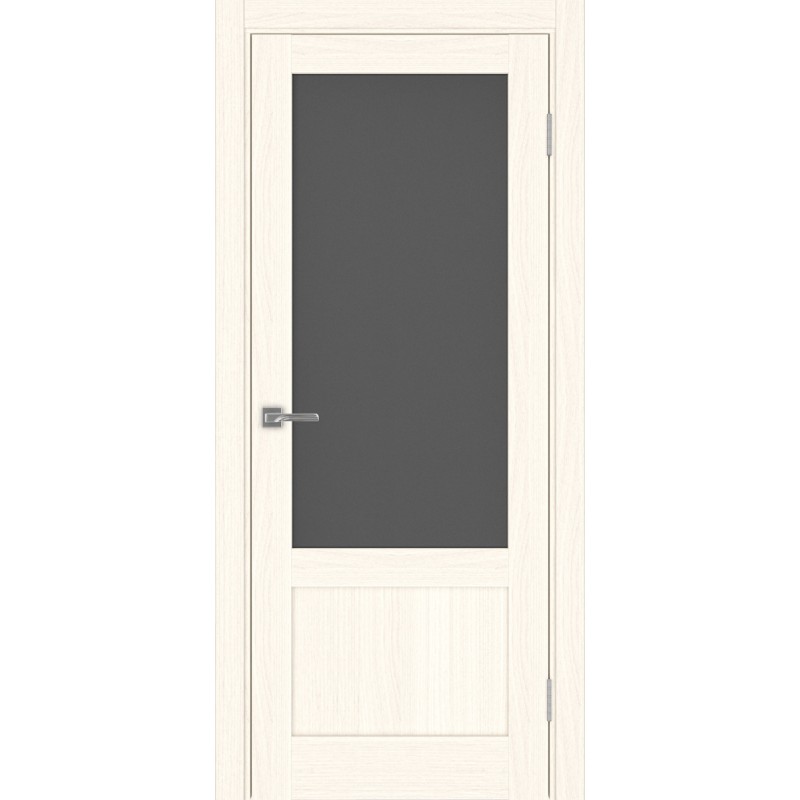Межкомнатная дверь Турин 540ПФ.21, цвет ясень светлый, заполнение Графит матовое, размер 200*80 см.