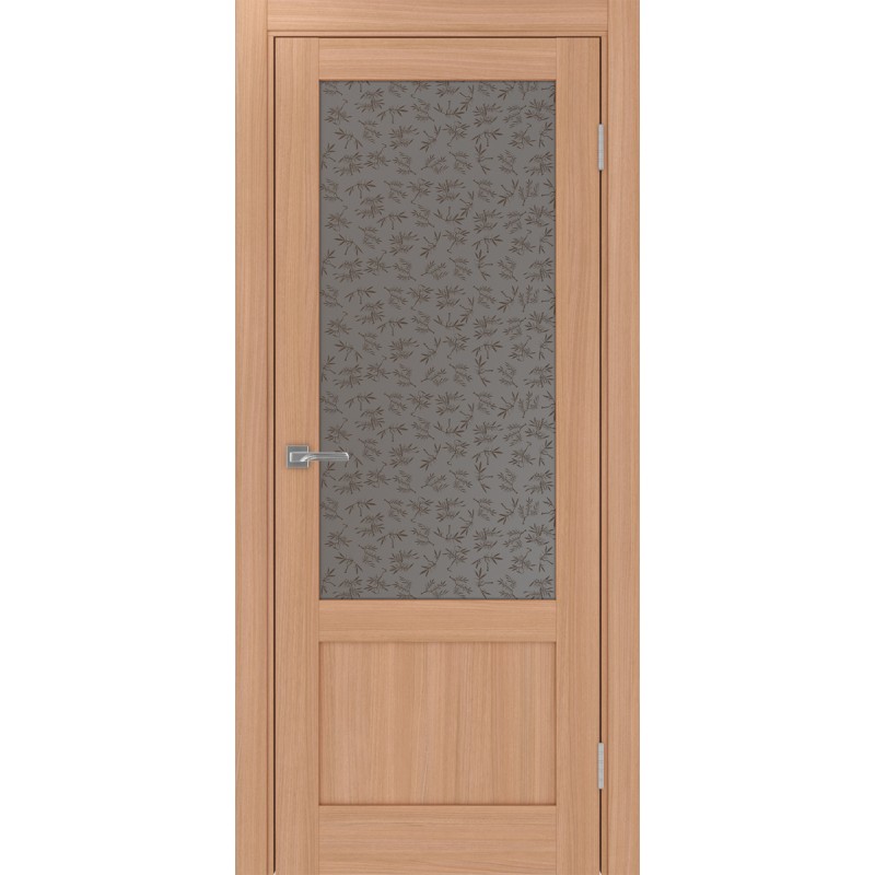 Межкомнатная дверь Турин 540ПФ.21, цвет ясень тёмный, заполнение Дали бронзовое, размер 200*80 см.