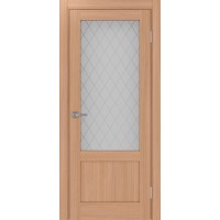 Турин_540ПФ.21, цвет Ясень тёмный стекло Кристалл б.цв размер 80*200 см.