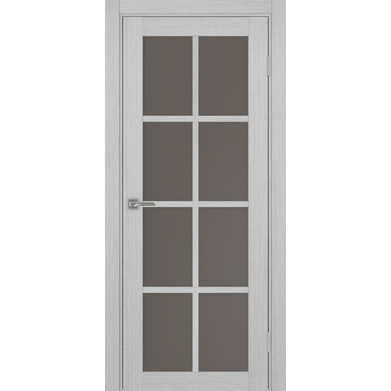 Межкомнатная дверь Турин 541.2222, цвет дуб серый FL, заполнение Бронза матовое, размер 200*80 см.