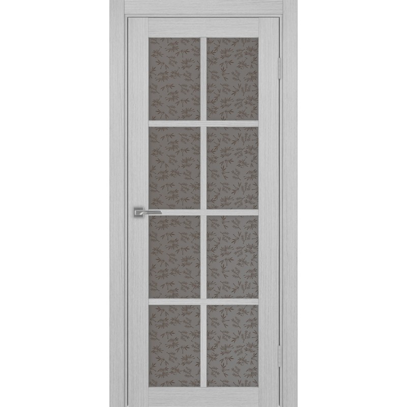 Межкомнатная дверь Турин 541.2222, цвет дуб серый FL, заполнение Дали бронзовое, размер 200*80 см.