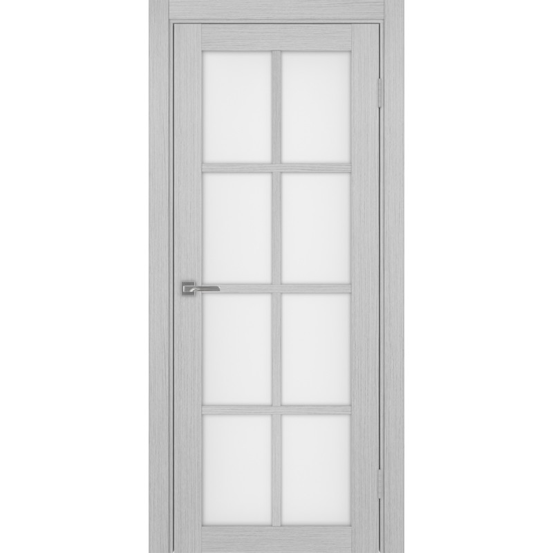 Межкомнатная дверь Турин 541.2222, цвет Дуб Серый FL стекло Мателюкс, размер 80*200 см.