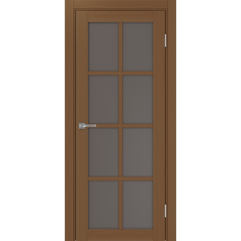 Межкомнатная дверь Турин 541.2222, цвет орех NL, заполнение Бронза матовое, размер 200*80 см.