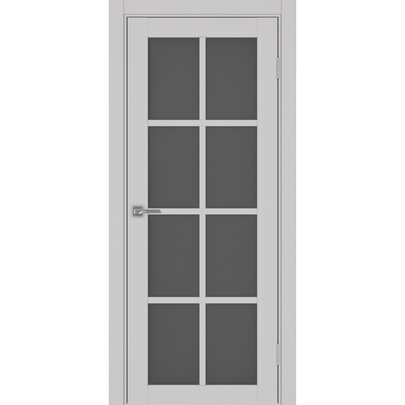 Межкомнатная дверь Турин 541.2222, цвет пепельный, заполнение Графит матовое, размер 200*80 см.