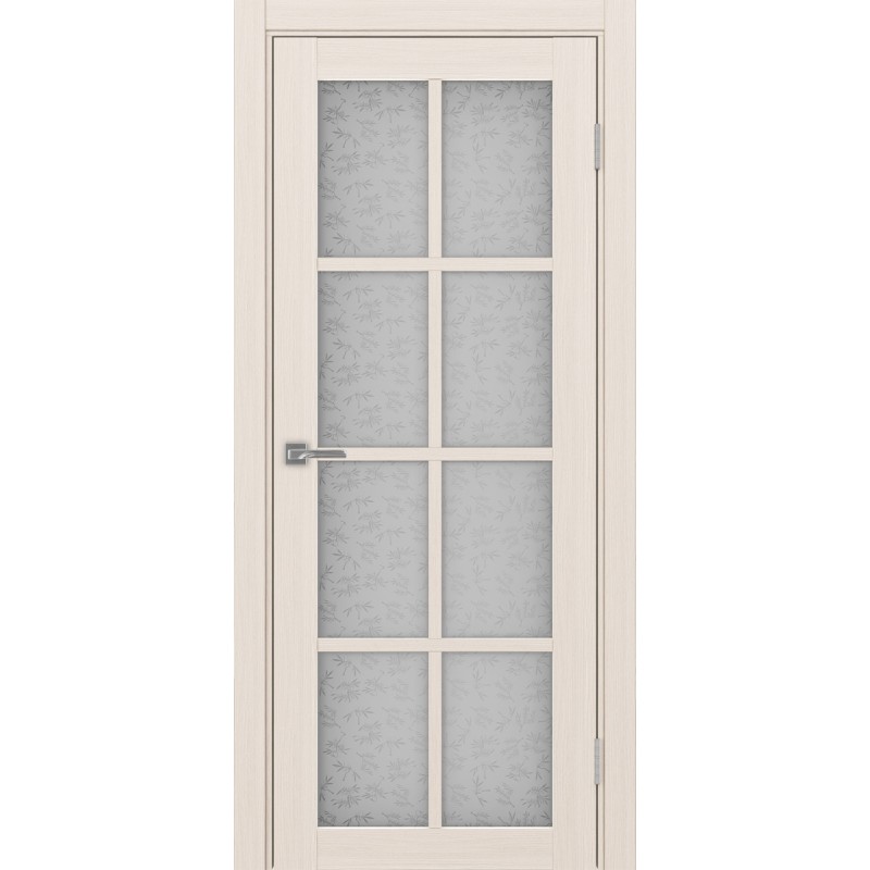 Межкомнатная дверь Турин 541.2222, цвет ясень перламутровый, заполнение Дали бесцветное, размер 200*80 см.