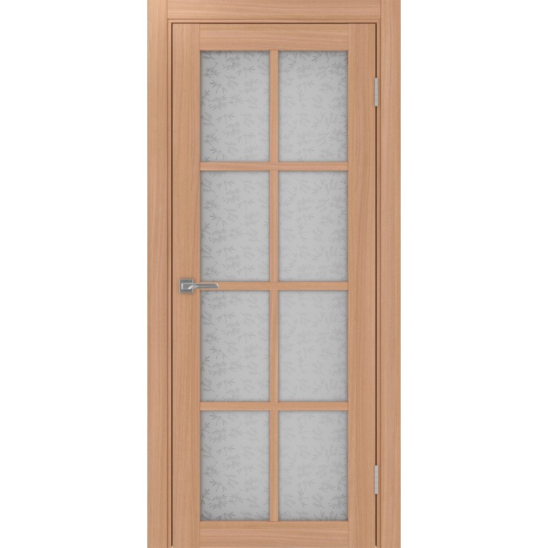 Межкомнатная дверь Турин 541.2222, цвет ясень тёмный, заполнение Дали бесцветное, размер 200*80 см.