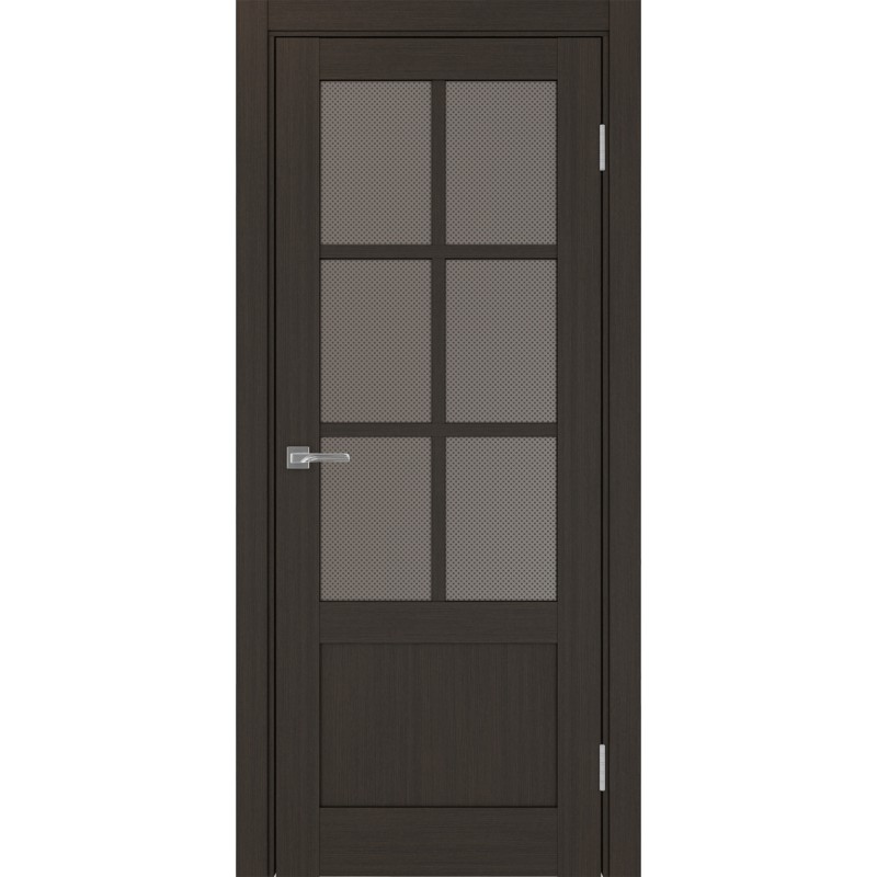 Межкомнатная дверь Турин 541ПФ.2221, цвет венге FL, заполнение Пунта бронзовое, размер 200*80 см.