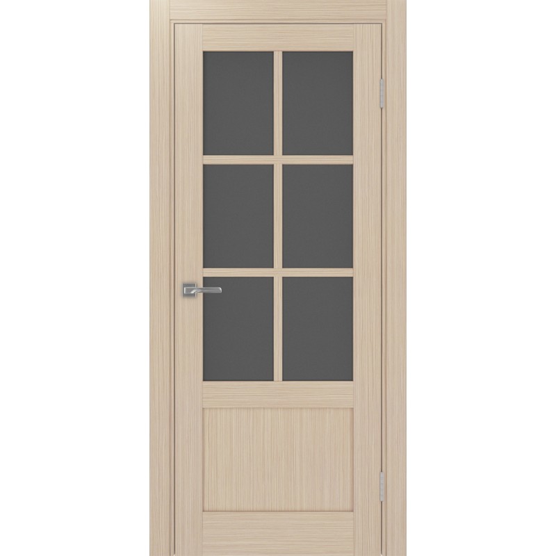 Межкомнатная дверь Турин 541ПФ.2221, цвет дуб беленый FL, заполнение Графит матовое, размер 200*80 см.
