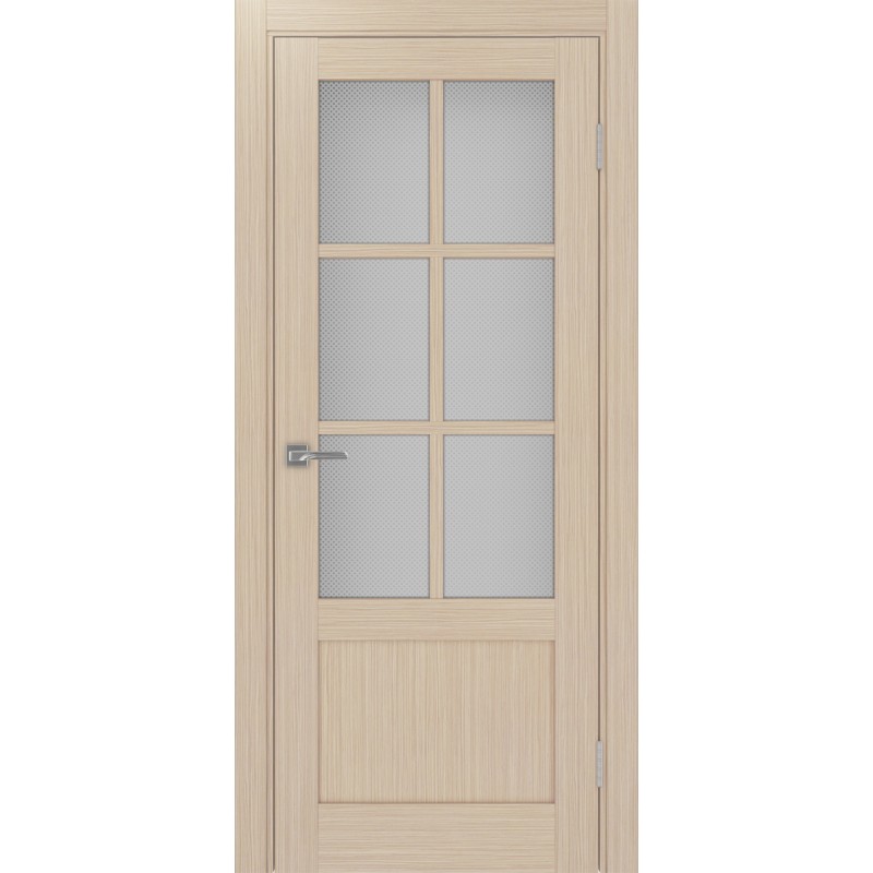 Межкомнатная дверь Турин 541ПФ.2221, цвет дуб беленый FL, заполнение Пунта бесцветное, размер 200*80 см.