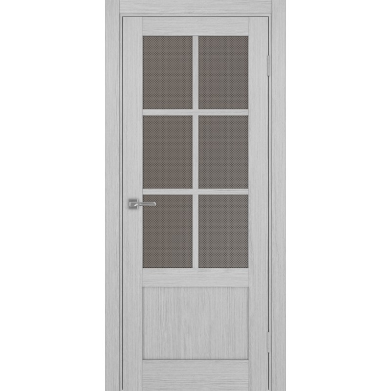 Межкомнатная дверь Турин 541ПФ.2221, цвет дуб серый FL, заполнение Пунта бронзовое, размер 200*80 см.
