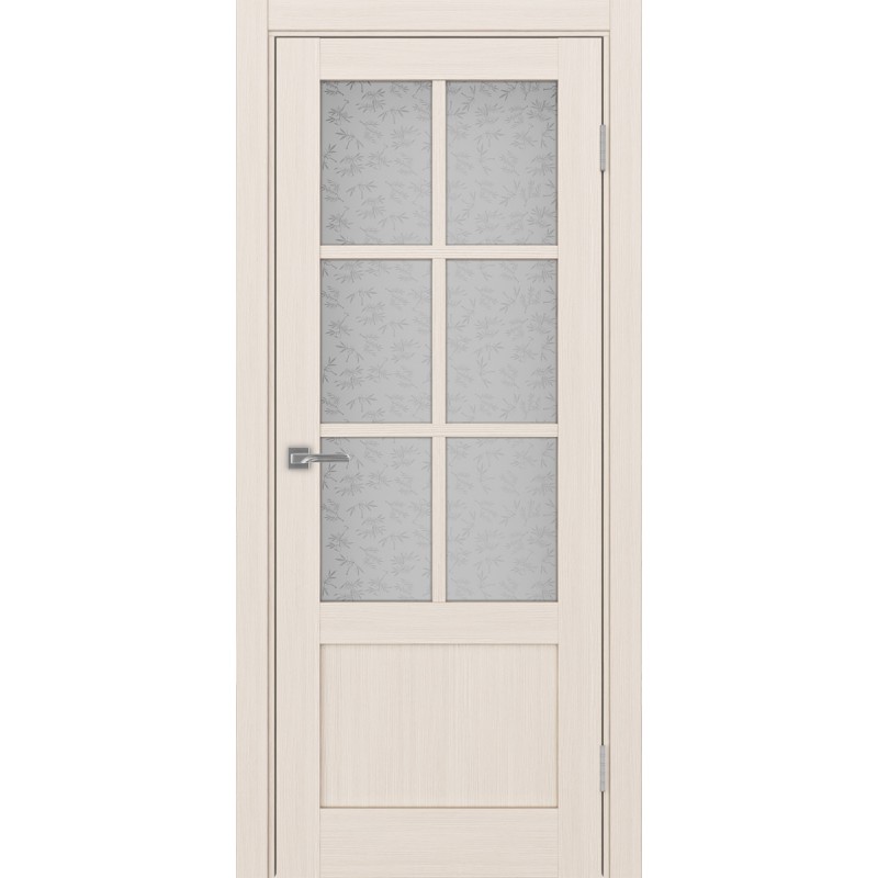 Межкомнатная дверь Турин 541ПФ.2221, цвет ясень перламутровый, заполнение Дали бесцветное, размер 200*80 см.