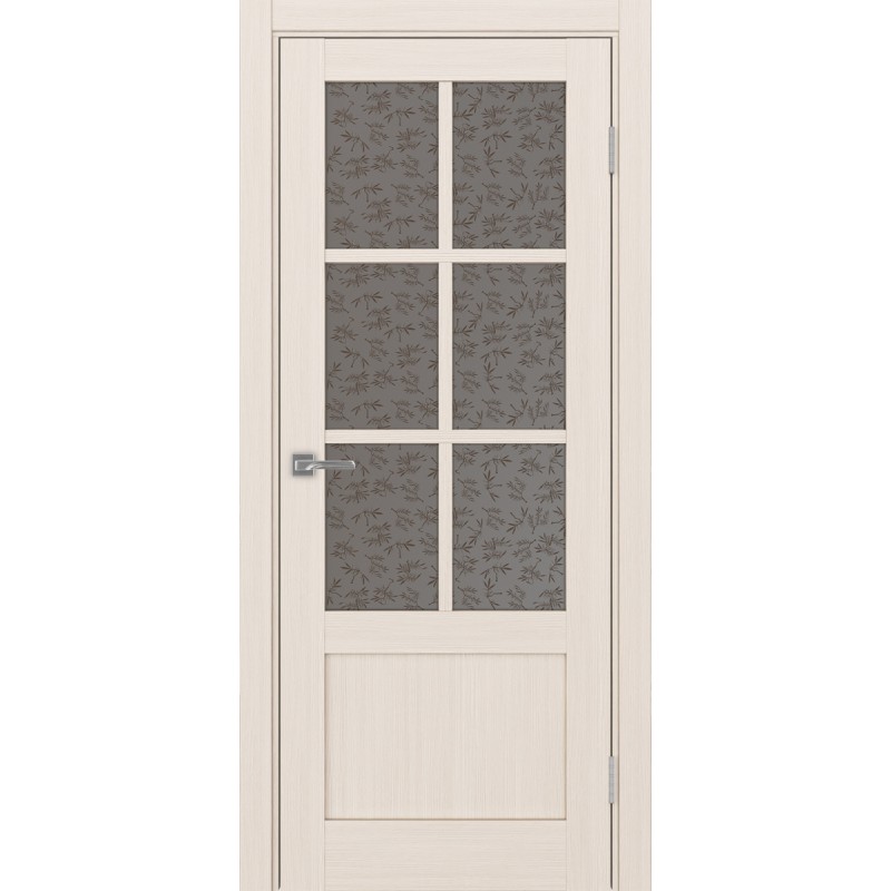 Межкомнатная дверь Турин 541ПФ.2221, цвет ясень перламутровый, заполнение Дали бронзовое, размер 200*80 см.