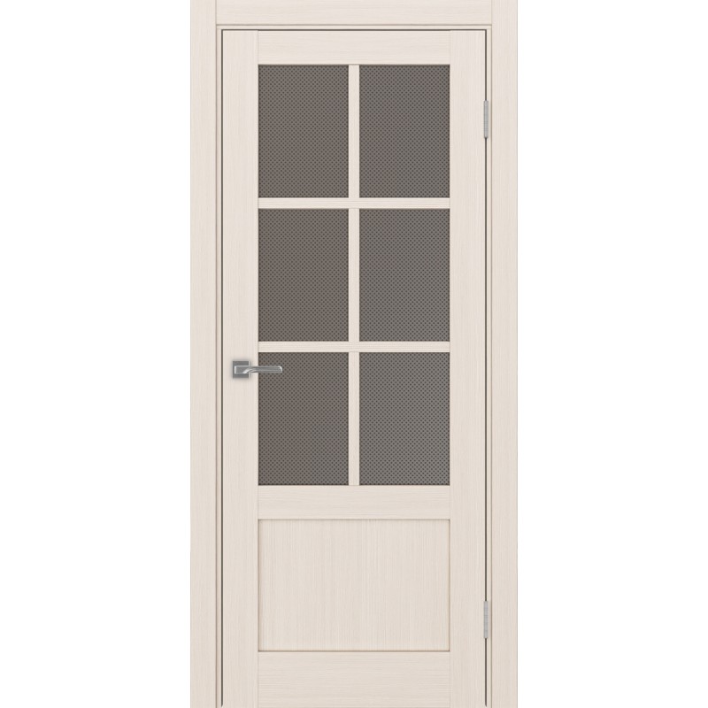 Межкомнатная дверь Турин 541ПФ.2221, цвет ясень перламутровый, заполнение Пунта бронзовое, размер 200*80 см.