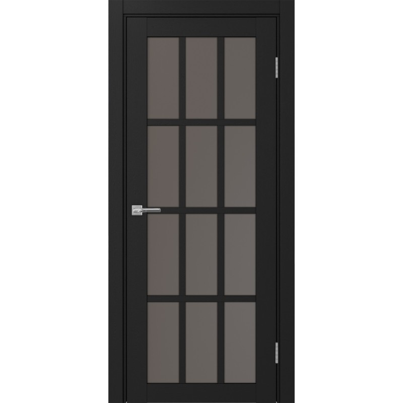 Межкомнатная дверь Турин 542.2222, цвет Антрацит стекло Бронза матовое, размер 80*200 см.