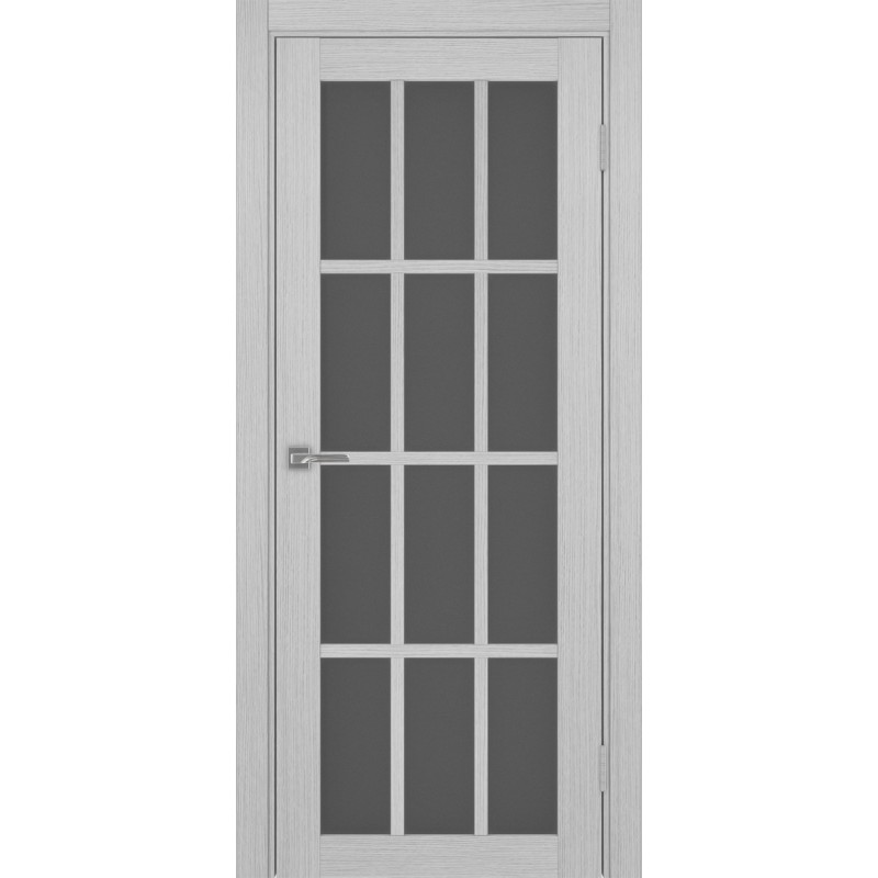 Межкомнатная дверь Турин 542.2222, цвет дуб серый FL, заполнение Графит матовое, размер 200*80 см.