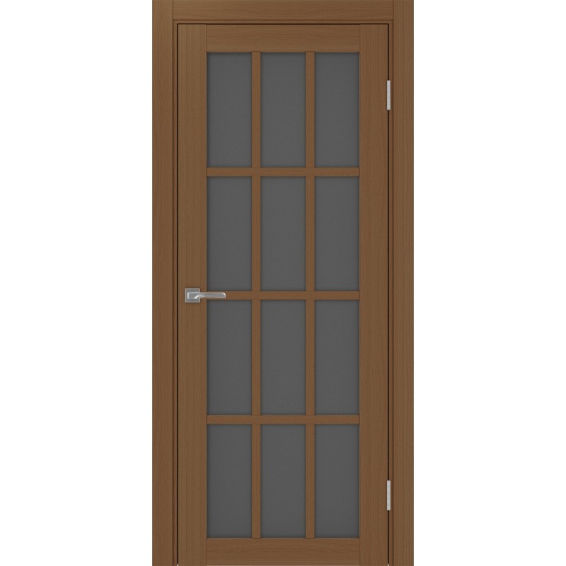 Межкомнатная дверь Турин 542.2222, цвет орех NL, заполнение Графит матовое, размер 200*80 см.