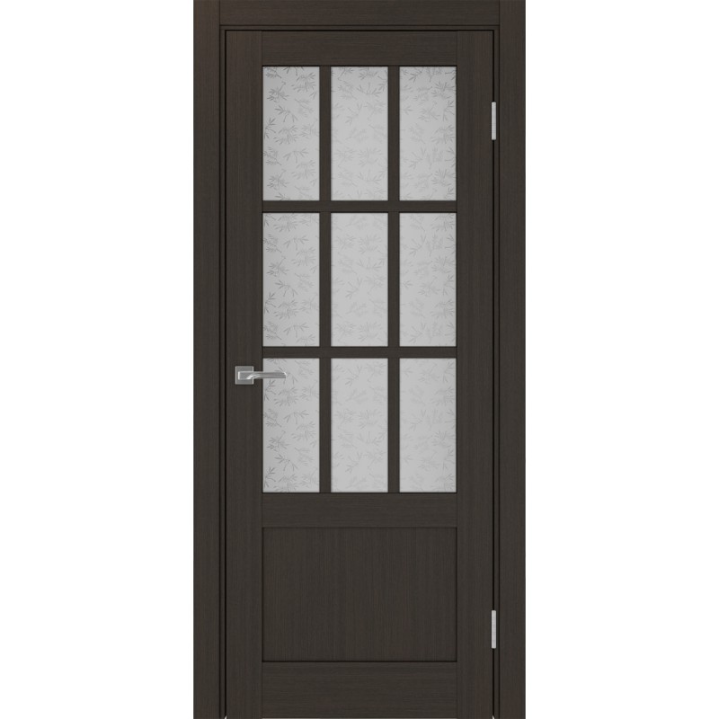 Межкомнатная дверь Турин 542ПФ.2221, цвет венге FL, заполнение Дали бесцветное, размер 200*80 см.