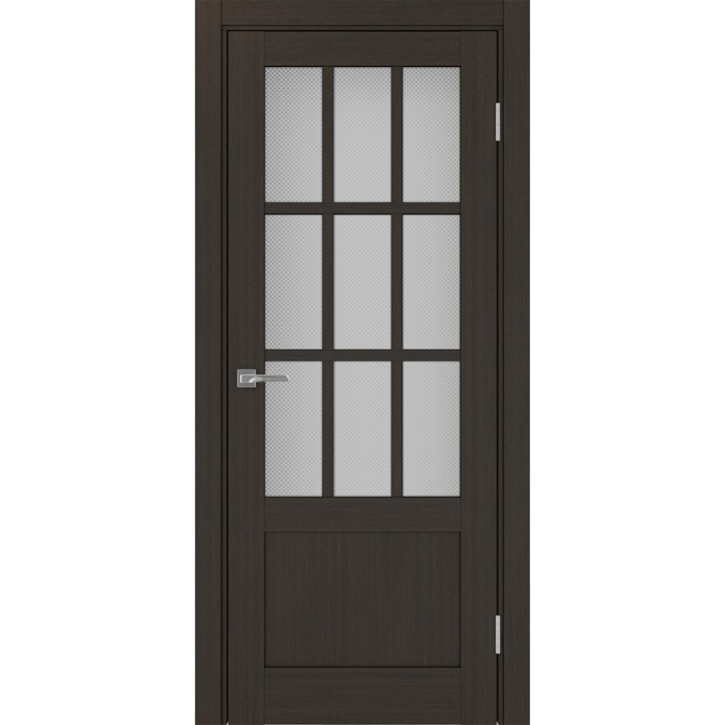 Межкомнатная дверь Турин 542ПФ.2221, цвет венге FL, заполнение Пунта бесцветное, размер 200*80 см.