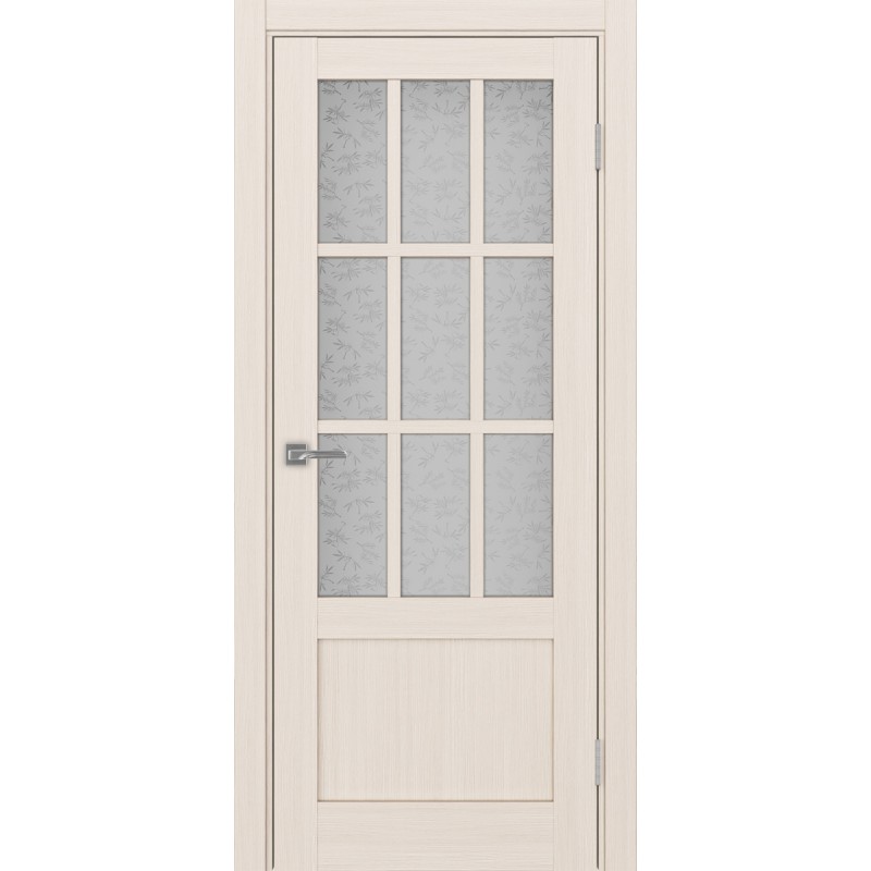 Межкомнатная дверь Турин 542ПФ.2221, цвет ясень перламутровый, заполнение Дали бесцветное, размер 200*80 см.