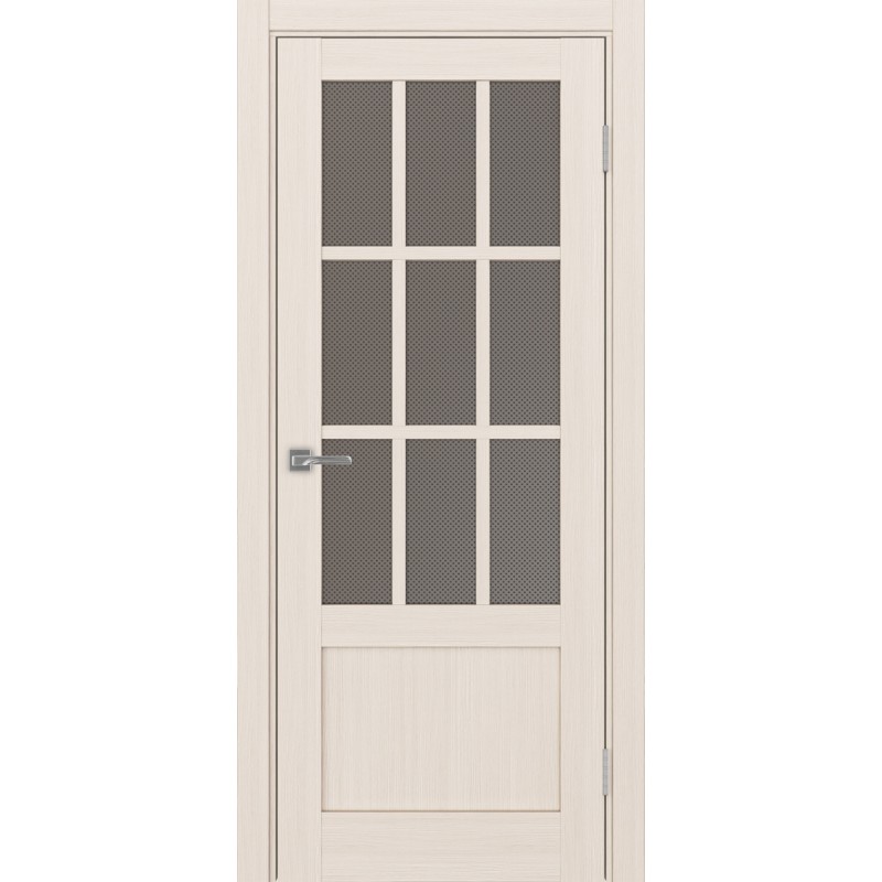 Межкомнатная дверь Турин 542ПФ.2221, цвет ясень перламутровый, заполнение Пунта бронзовое, размер 200*80 см.