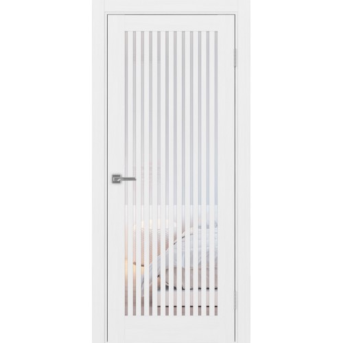 Турин 543.2, цвет белый лёд, заполнение Прозрачное, размер 200*80 см.