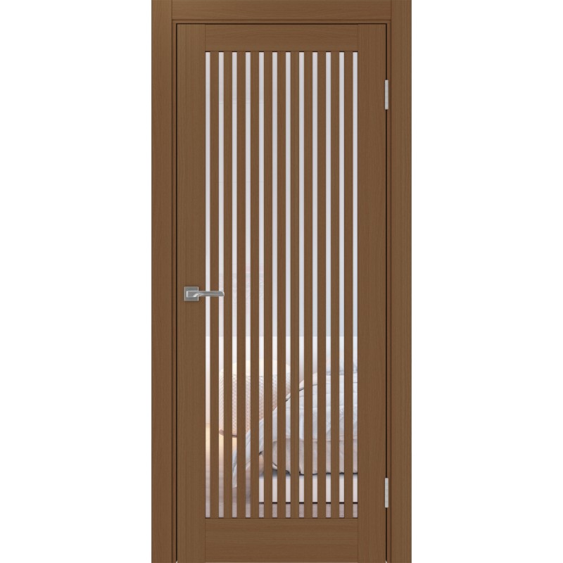 Межкомнатная дверь Турин 543.2, цвет орех NL, заполнение Прозрачное, размер 200*80 см.