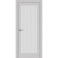 Турин 543.2, цвет Пепельный стекло LACбелый, размер 80*200 см.