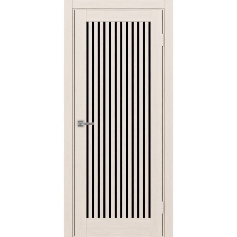 Межкомнатная дверь Турин 543.2, цвет ясень перламутровый, заполнение LACчерный, размер 200*80 см.