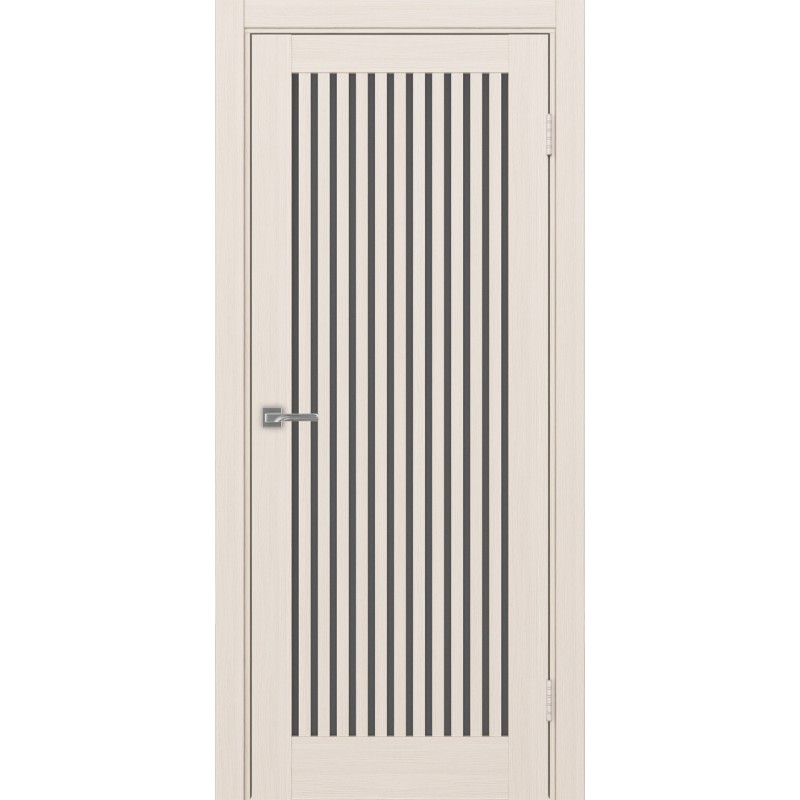 Межкомнатная дверь Турин 543.2, цвет ясень перламутровый, заполнение Графит матовое, размер 200*80 см.