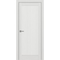 Турин 543.2, цвет Ясень серебристый стекло LACбелый, размер 80*200 см.