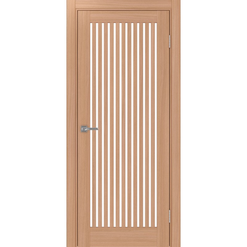 Межкомнатная дверь Турин 543.2, цвет ясень тёмный, заполнение LACбелый, размер 200*80 см.