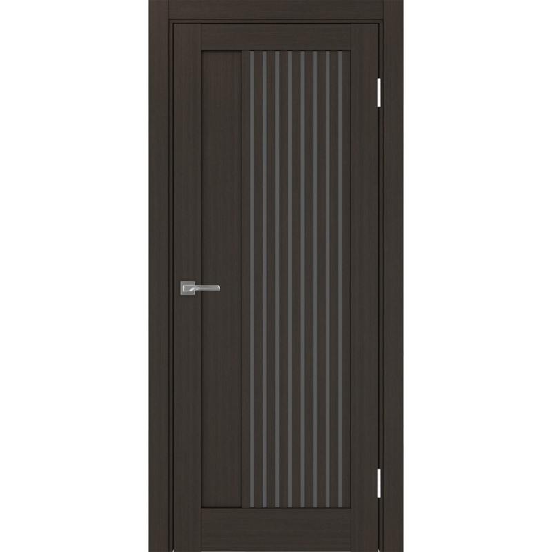 Межкомнатная дверь Турин 544.12, цвет венге FL, заполнение Графит матовое, размер 200*80 см.