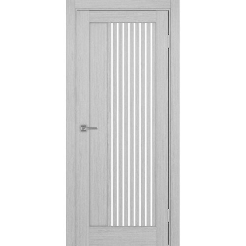 Турин 544.12, цвет Дуб Серый FL стекло LACбелый, размер 80*200 см.