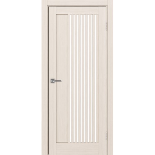 Турин 544.12, цвет Ясень перламутровый стекло LACбелый, размер 80*200 см.