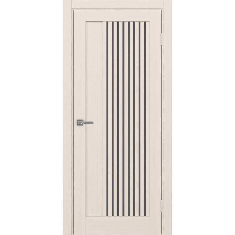 Межкомнатная дверь Турин 544.12, цвет ясень перламутровый, заполнение Графит матовое, размер 200*80 см.