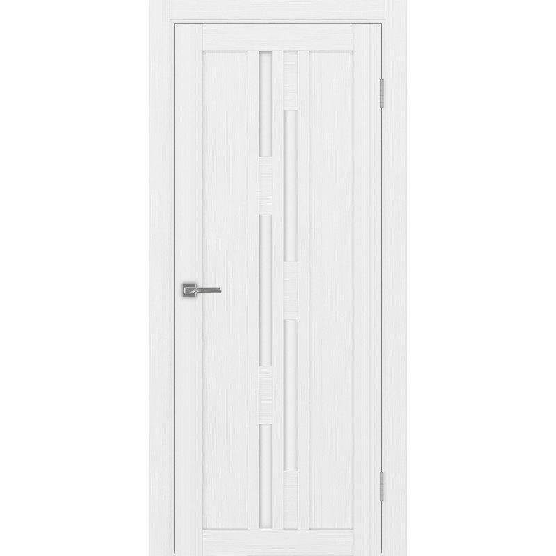 Межкомнатная дверь Турин 551.121, цвет белый лёд, заполнение LACбелый, размер 200*80 см.