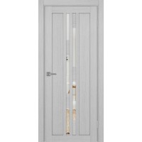 Турин 551.121, цвет дуб серый FL, заполнение Зеркало, размер 200*80 см.