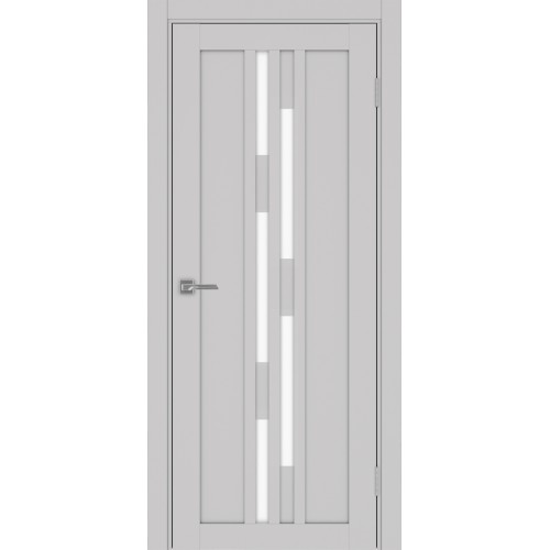 Турин 551.121, цвет Пепельный стекло LACбелый, размер 80*200 см.