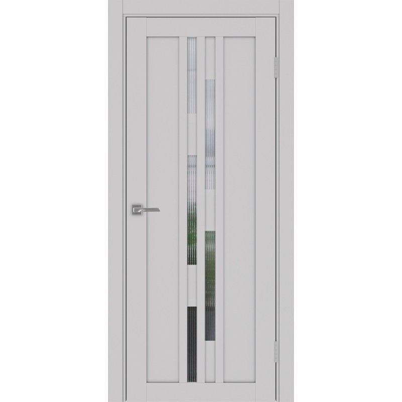 Межкомнатная дверь Турин 551.121, цвет пепельный, заполнение Мору, размер 200*80 см.
