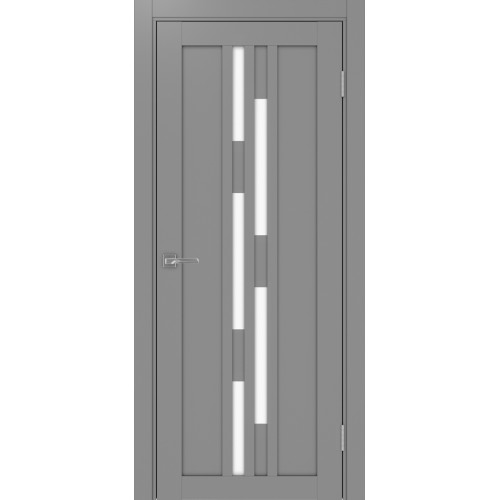 Турин 551.121, цвет Серый стекло LACбелый, размер 80*200 см.