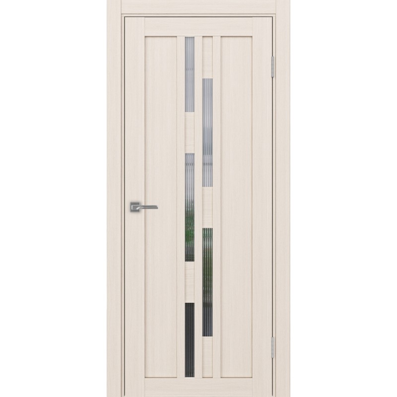 Межкомнатная дверь Турин 551.121, цвет ясень перламутровый, заполнение Мору, размер 200*80 см.